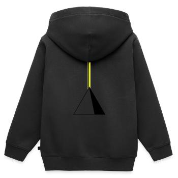 UFO - Kinder Premium Organic Zip Hoodie - Schwarz - Hinten - AI Model Kid Male (0cm)