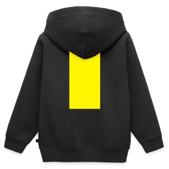 rectangle - Kids Premium Organic Zip-up Hoodie - black - Back - AI Model Kid Male (0cm)