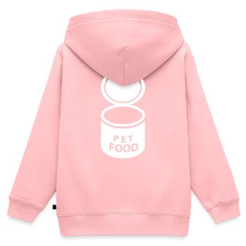 CHIEN CHAT ANIMAL DE COMPAGNIE - Sweat Premium à capuche zippé enfant bio - rose - Dos - AI Model Kid Female (0cm)