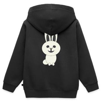 Fabelwesen -Tier - Kinder Premium Organic Zip Hoodie - Schwarz - Hinten - AI Model Kid Male (0cm)