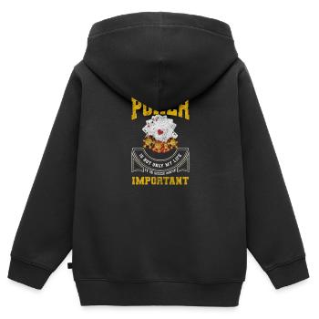Kartenspieler Karten Blackjack Bluff - Kinder Premium Organic Zip Hoodie - Schwarz - Hinten - AI Model Kid Male (0cm)