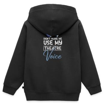 Theater Theaterstück Regie Broadway - Kinder Premium Organic Zip Hoodie - Schwarz - Hinten - AI Model Kid Male (0cm)
