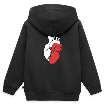 Polen Polnisch - Kinder Premium Organic Zip Hoodie - Schwarz - Hinten - AI Model Kid Male (0cm)