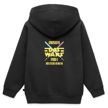 Kindergarten that's it - schooling children - Kids Premium Organic Zip-up Hoodie - black - Back - AI Model Kid Male (0cm)