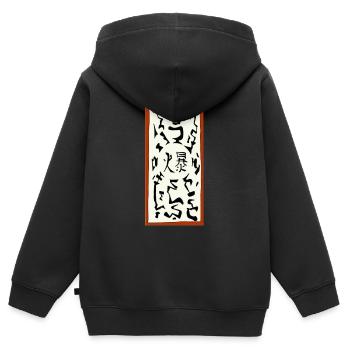 Explosive parchment - Kids Premium Organic Zip-up Hoodie - black - Back - AI Model Kid Male (0cm)