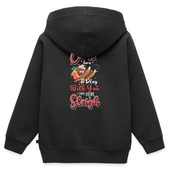 Sport Weihnachten Winterurlaub Piste - Kinder Premium Organic Zip Hoodie - Schwarz - Hinten - AI Model Kid Male (0cm)