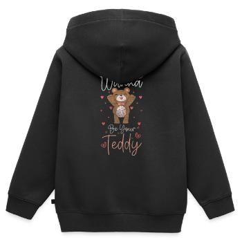 Jouet en peluche Jouet en peluche Snuggle - Sweat Premium à capuche zippé enfant bio - noir - Dos - AI Model Kid Male (0cm)