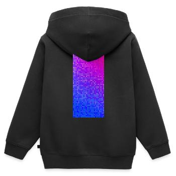 LEDs - Kinder Premium Organic Zip Hoodie - Schwarz - Hinten - AI Model Kid Male (0cm)