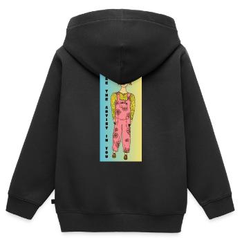Free the Artist in You - Kinder Premium Organic Zip Hoodie - Schwarz - Hinten - AI Model Kid Male (0cm)