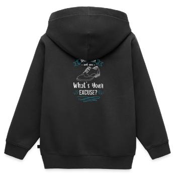 Handwerk Hobby Handwerkskunst - Kinder Premium Organic Zip Hoodie - Schwarz - Hinten - AI Model Kid Male (0cm)