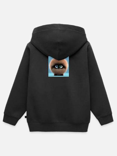 Bonnie Kollektion - Kinder Premium Organic Zip Hoodie - Schwarz