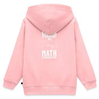 Geometrie Goldener Schnitt Mathe Fibonacci - Kinder Premium Organic Zip Hoodie - Rosa - Hinten - AI Model Kid Female (0cm)