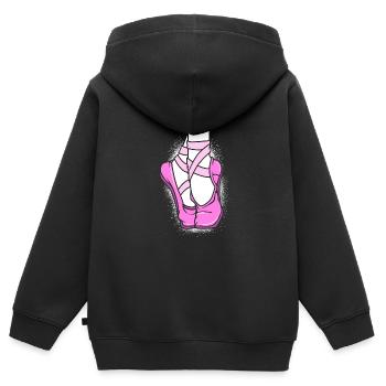 Danseuse de ballet - Sweat Premium à capuche zippé enfant bio - noir - Dos - AI Model Kid Male (0cm)