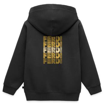 Heimat Ferdi - Kinder Premium Organic Zip Hoodie - Schwarz - Hinten - AI Model Kid Male (0cm)