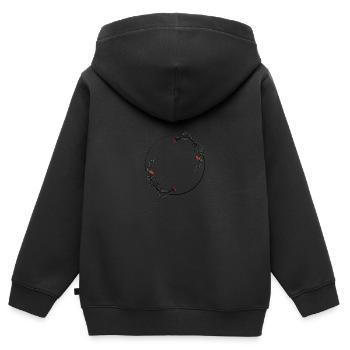 Frame - Kids Premium Organic Zip-up Hoodie - black - Back - AI Model Kid Male (0cm)