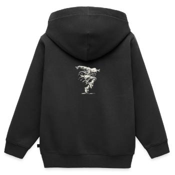 Street Dance Energy Hip Hop Dancer - Kinder Premium Organic Zip Hoodie - Schwarz - Hinten - AI Model Kid Male (0cm)
