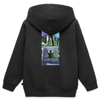 Fountain of love - Kinder Premium Organic Zip Hoodie - Schwarz - Hinten - AI Model Kid Male (0cm)