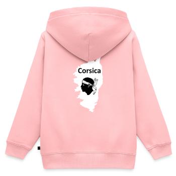Corsica die Insel in Frankreich Korsika - Kinder Premium Organic Zip Hoodie - Rosa - Hinten - AI Model Kid Female (0cm)