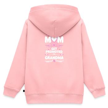 Oma Enkelkind Familie Liebe - Kinder Premium Organic Zip Hoodie - Rosa - Hinten - AI Model Kid Female (0cm)