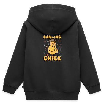 Linedance - Sweat Premium à capuche zippé enfant bio - noir - Dos - AI Model Kid Male (0cm)