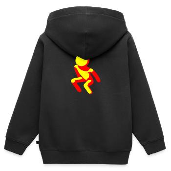 Pour le supporter de Malines - Sweat Premium à capuche zippé enfant bio - noir - Dos - AI Model Kid Male (0cm)