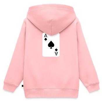 Spades poker playing card costume - Kids Premium Organic Zip-up Hoodie - rose - Back - AI Model Kid Female (0cm)