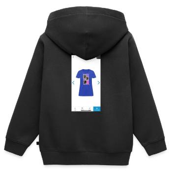 Screenshot 2024 12 22 at 5 37 10 PM jpeg - Kids Premium Organic Zip-up Hoodie - black - Back - AI Model Kid Male (0cm)