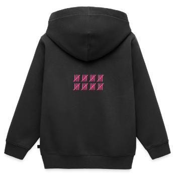 Strichliste 40 Jahre alt 40.Geburtstag - Kinder Premium Organic Zip Hoodie - Schwarz - Hinten - AI Model Kid Male (0cm)