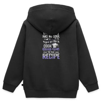 Kitchen Gastronomy Delicious Cooking pot - Kids Premium Organic Zip-up Hoodie - black - Back - AI Model Kid Male (0cm)
