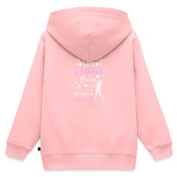 Fitness Motivation - Kids Premium Organic Zip-up Hoodie - rose - Back - AI Model Kid Female (0cm)