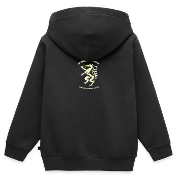 Steiermark - Kinder Premium Organic Zip Hoodie - Schwarz - Hinten - AI Model Kid Male (0cm)