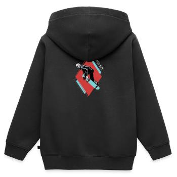 Diamond Jack - Sweat Premium à capuche zippé enfant bio - noir - Dos - AI Model Kid Male (0cm)