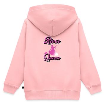 River Queen Aventureuse Fille Poison - Sweat Premium à capuche zippé enfant bio - rose - Dos - AI Model Kid Female (0cm)