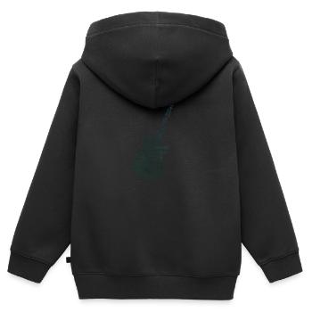 Guitar Gitarrenspieler electronic guitar - Kinder Premium Organic Zip Hoodie - Schwarz - Hinten - AI Model Kid Male (0cm)