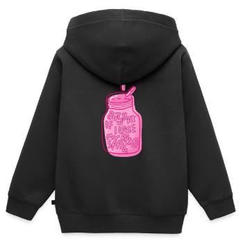 what if i lose my sparkle Spruch mental health - Kinder Premium Organic Zip Hoodie - Schwarz - Hinten - AI Model Kid Male (0cm)