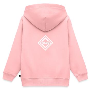 Biologiste comme métier - Sweat Premium à capuche zippé enfant bio - rose - Dos - AI Model Kid Female (0cm)