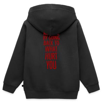 You Will Not Heal Heilung Schmerz Loslassen Neuanf - Kinder Premium Organic Zip Hoodie - Schwarz - Hinten - AI Model Kid Male (0cm)