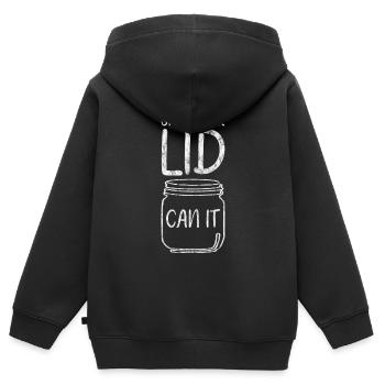 Fermez votre couvercle et pouvez-vous 3 - Sweat Premium à capuche zippé enfant bio - noir - Dos - AI Model Kid Male (0cm)