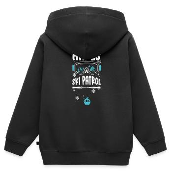 Apres Ski Patrol - Apres Ski - Kinder Premium Organic Zip Hoodie - Schwarz - Hinten - AI Model Kid Male (0cm)