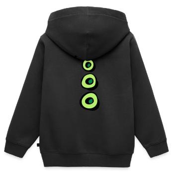 tentakel_p - Kinder Premium Organic Zip Hoodie - Schwarz - Hinten - AI Model Kid Male (0cm)