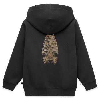 Arrowhead - Kids Premium Organic Zip-up Hoodie - black - Back - AI Model Kid Male (0cm)