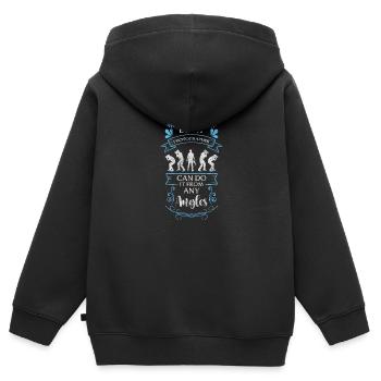 Fotografin Influencer Motiv Fotos - Kinder Premium Organic Zip Hoodie - Schwarz - Hinten - AI Model Kid Male (0cm)