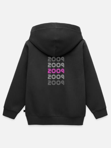 Style 2009 - Kinder Premium Organic Zip Hoodie - Schwarz