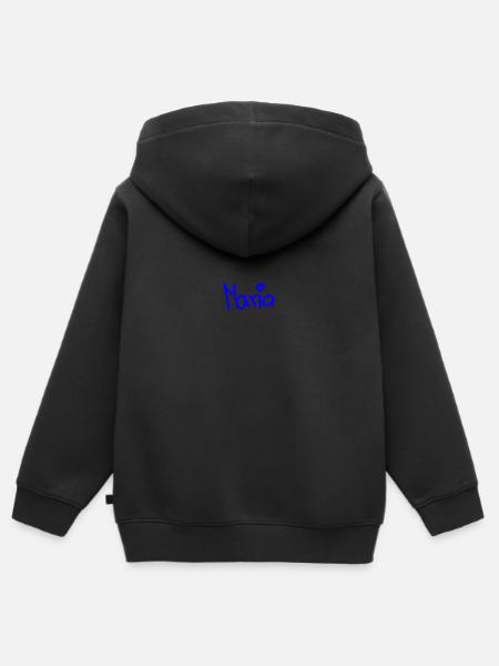 Maria - Kinder Premium Organic Zip Hoodie - Schwarz