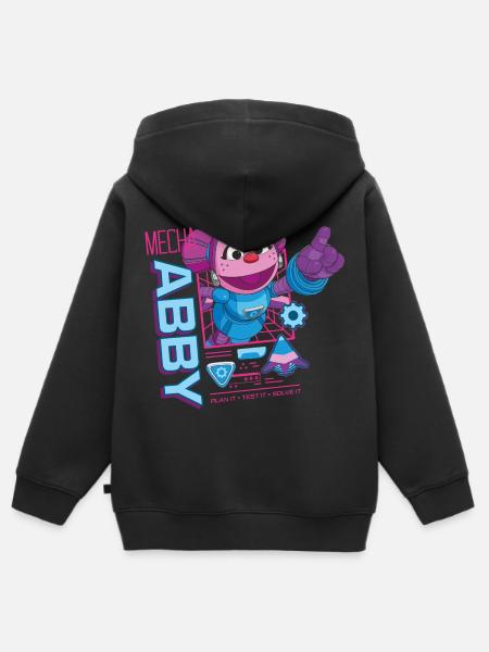 Mecha Builders Mecha Abby - Kinder Premium Organic Zip Hoodie - Schwarz