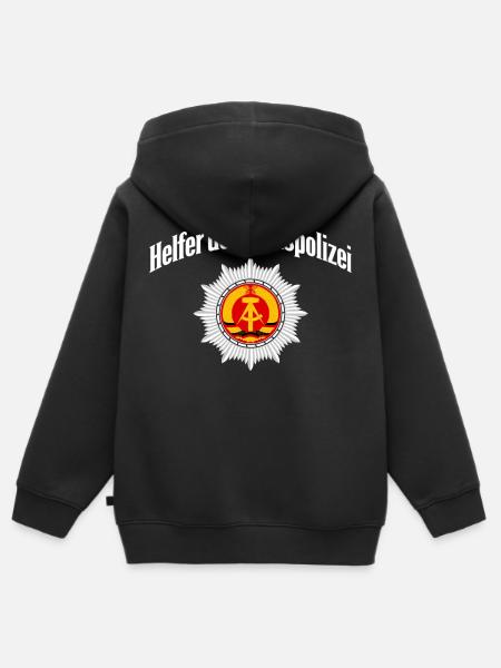 Helfer der Volkspolizei - Kinder Premium Organic Zip Hoodie - Schwarz