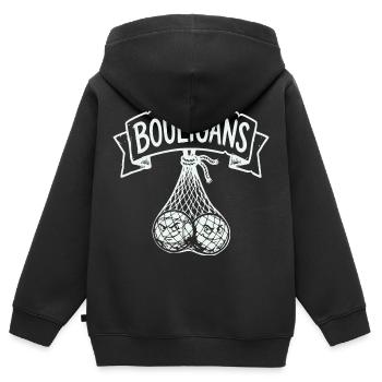 Boule Mütze, Boule Schürze, Boule Shorts, Polo - Kinder Premium Organic Zip Hoodie - Schwarz - Hinten - AI Model Kid Male (0cm)