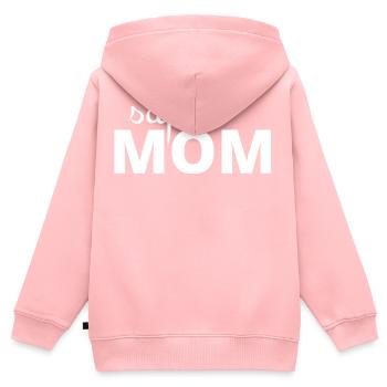 Super Mutter - Kinder Premium Organic Zip Hoodie - Rosa - Hinten - AI Model Kid Female (0cm)