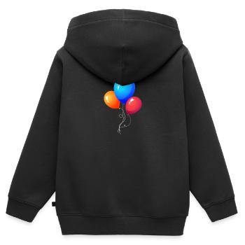 Alles Gute zum Geburtstag - Kinder Premium Organic Zip Hoodie - Schwarz - Hinten - AI Model Kid Male (0cm)