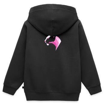 Panther - Kinder Premium Organic Zip Hoodie - Schwarz - Hinten - AI Model Kid Male (0cm)